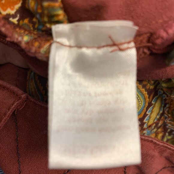 Aventura Russet Red Organic Cotton Canvas Short Skirt Size 10 - Picture 10 of 13